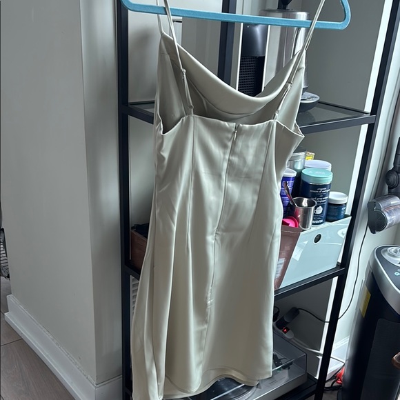 NWT Light Green Cowl Neck Slip Dress - Picture 4 of 5